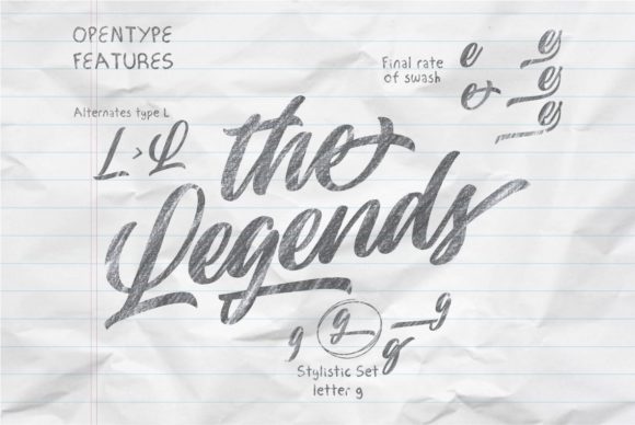 Lastwinter Font PNG with transparent background - Preview 2