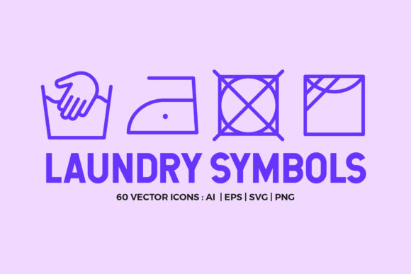 Laundry Symbols | Line Icons