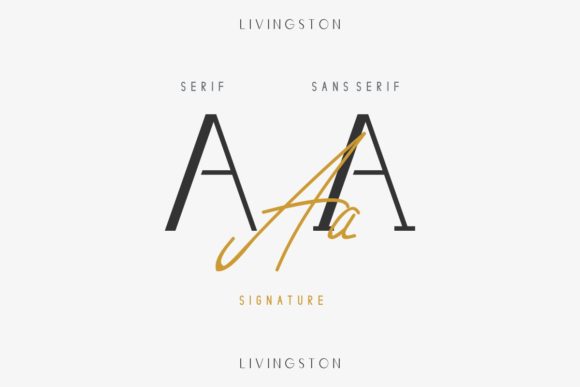 Livingston Font PNG with transparent background - Preview 3