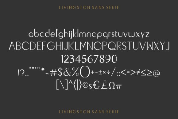 Livingston Font PNG with transparent background - Preview 4