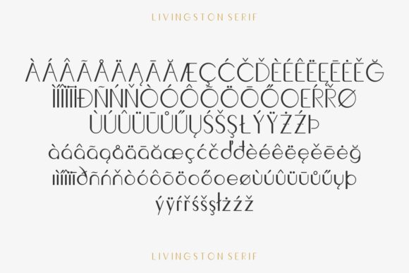 Livingston Font PNG with transparent background - Preview 5