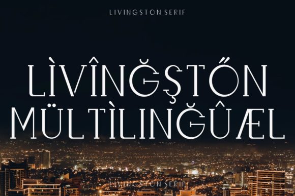Livingston Font PNG with transparent background - Preview 6