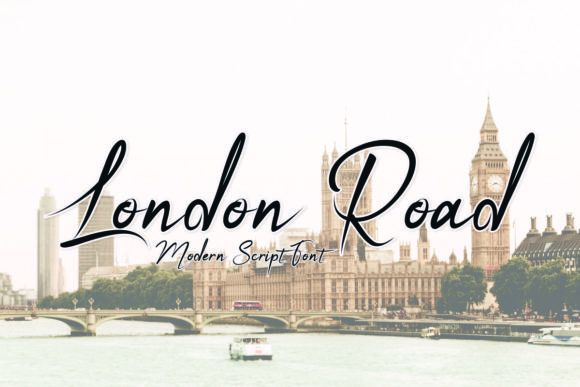 London Road Font PNG with transparent background - Preview 3