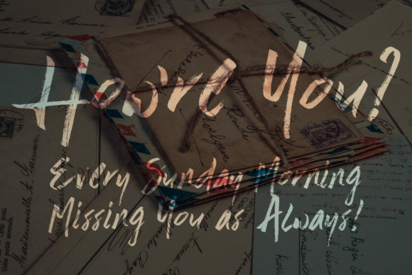 Long Days Font PNG with transparent background - Preview 2