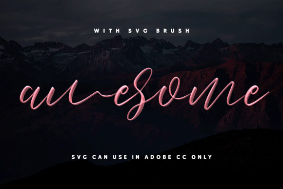 Love Brush Font PNG with transparent background - Preview 1
