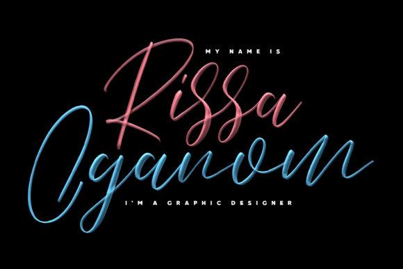 Love Brush Font PNG with transparent background - Preview 2