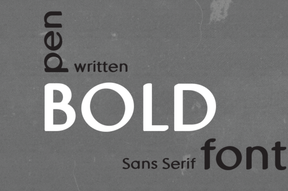 MD Pen Bold Font PNG with transparent background - Preview 1