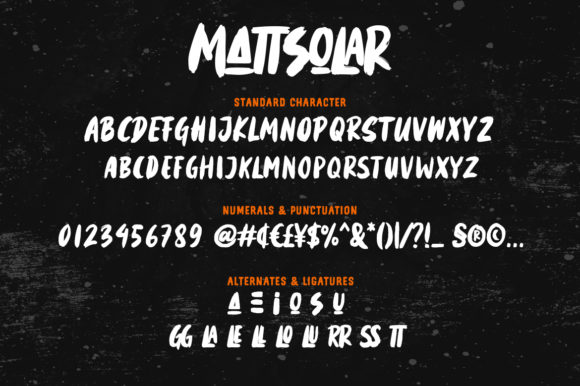 Mattsolar Font PNG with transparent background - Preview 5