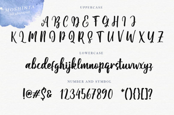 Moshinta Font PNG with transparent background - Preview 3