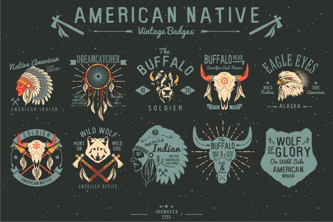 Native Vintage Badges