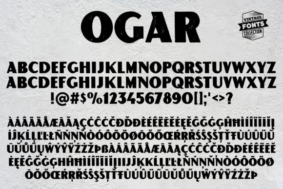 Ogar Font font preview - 4
