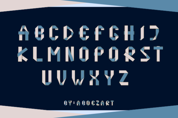 Origame Font PNG with transparent background - Preview 2