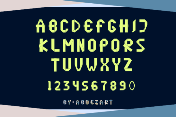 Origame Font PNG with transparent background - Preview 5
