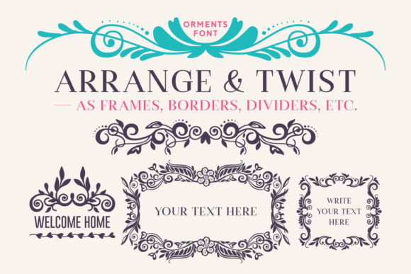 Orments Font PNG with transparent background - Preview 1
