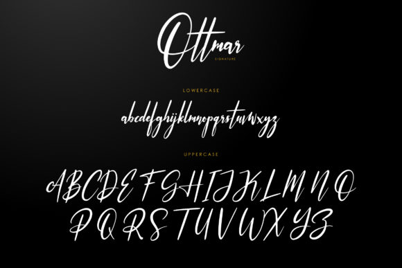Ottmar Font PNG with transparent background - Preview 4