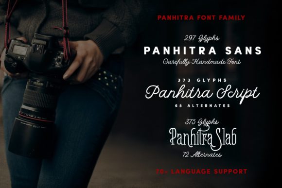 Panhitra Family Font PNG with transparent background - Preview 1