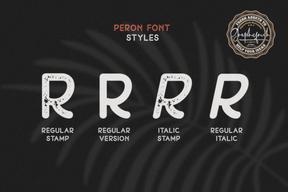 Peron Font PNG with transparent background - Preview 2