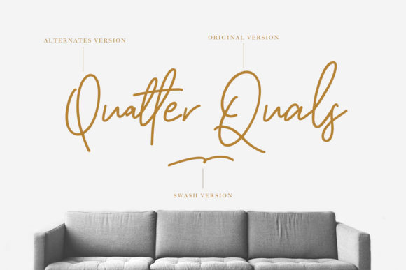 Qulliness Font PNG with transparent background - Preview 2