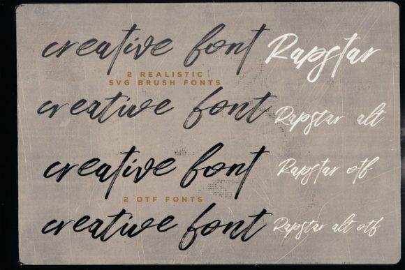 Rapstar Font PNG with transparent background - Preview 2