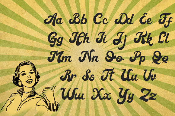Retrovert Font PNG with transparent background - Preview 3