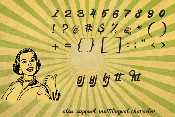 Retrovert Font PNG with transparent background - Preview 4
