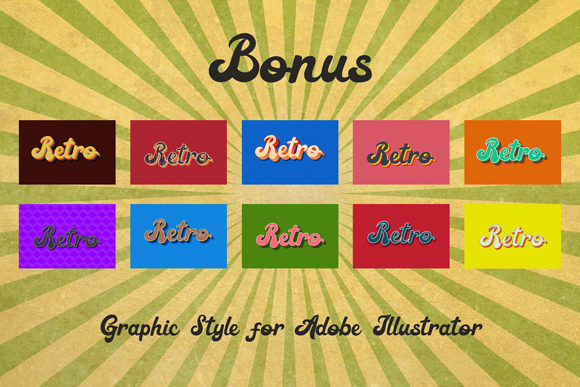 Retrovert Font PNG with transparent background - Preview 5