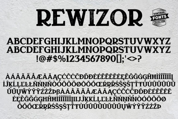 Rewizor Font PNG with transparent background - Preview 4