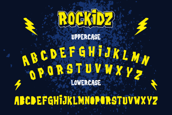 Rockidz Font PNG with transparent background - Preview 1