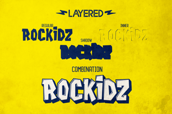 Rockidz Font PNG with transparent background - Preview 2
