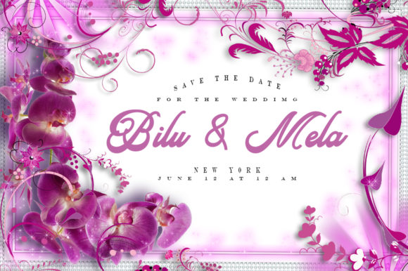 Rosalina Font PNG with transparent background - Preview 2