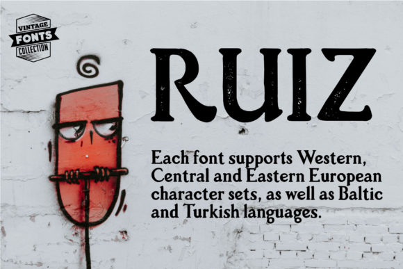 Ruiz Duo Font PNG with transparent background - Preview 1