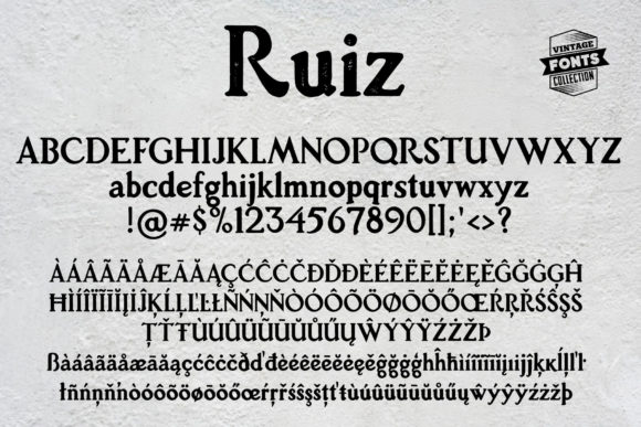 Ruiz Duo Font PNG with transparent background - Preview 2