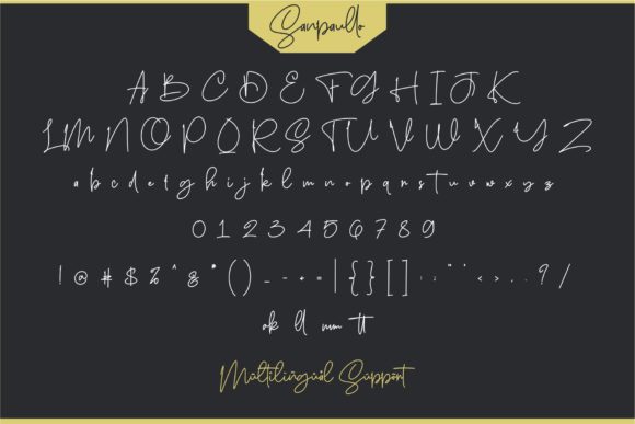 Sanpaullo Font PNG with transparent background - Preview 3