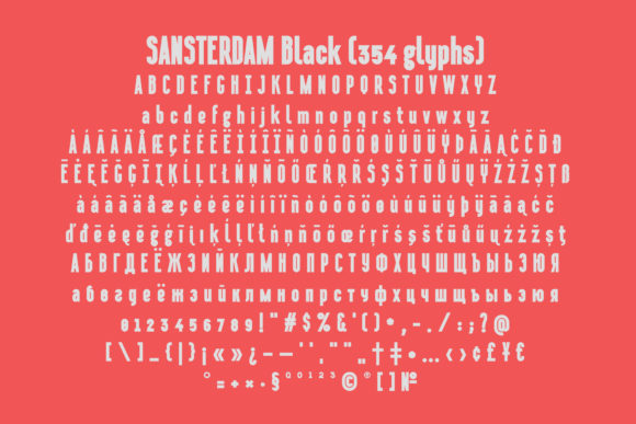 Sansterdam Font font preview - 4