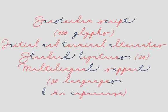 Sansterdam Font font preview - 5