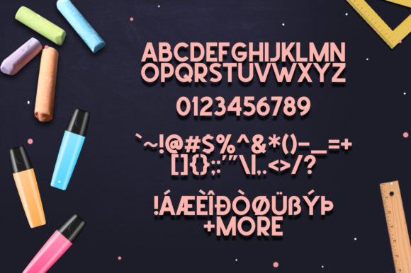 School Times Font PNG with transparent background - Preview 6