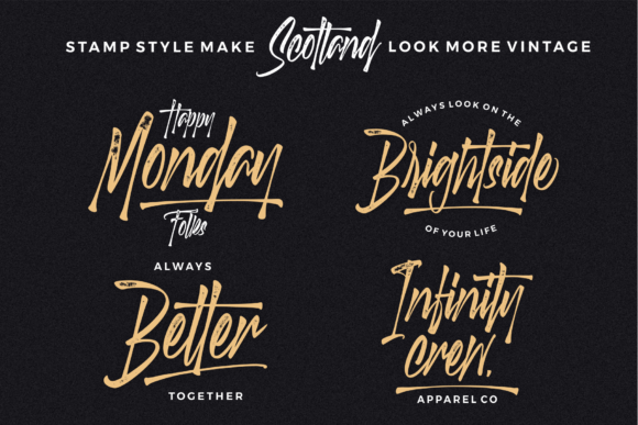 Scotland Stories Font PNG with transparent background - Preview 3