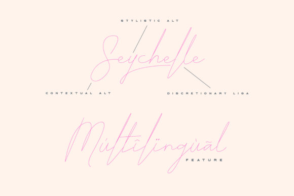 Seychelle Font PNG with transparent background - Preview 6