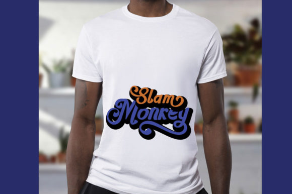Slam Monkey Font PNG with transparent background - Preview 1