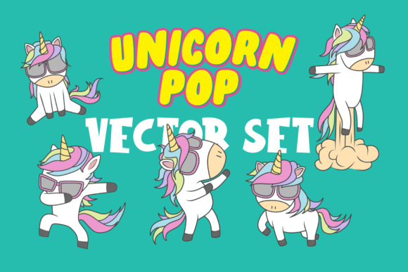 Unicorn Pop&nbsp; Graphic Illustrations By Cikareotype