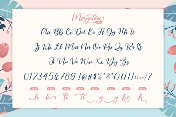 Magelove Font PNG with transparent background - Preview 2