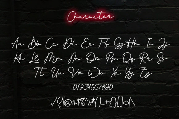 Afterglows Font - Preview 2