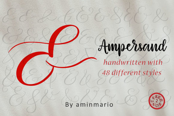 Ampersand | 48 Different Styles Font - Preview 4