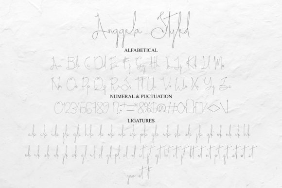 Anggela Styled Font - Preview 4