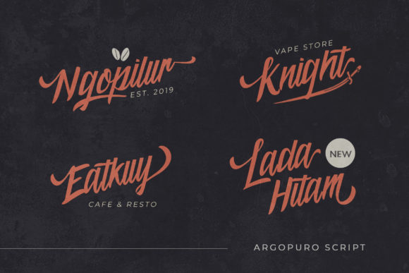 Argopuro Script Font - Preview 1
