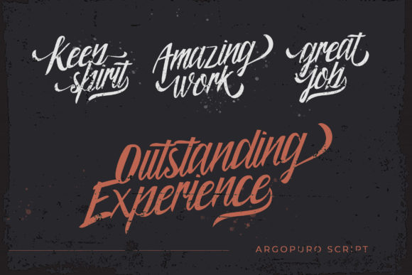 Argopuro Script Font - Preview 3