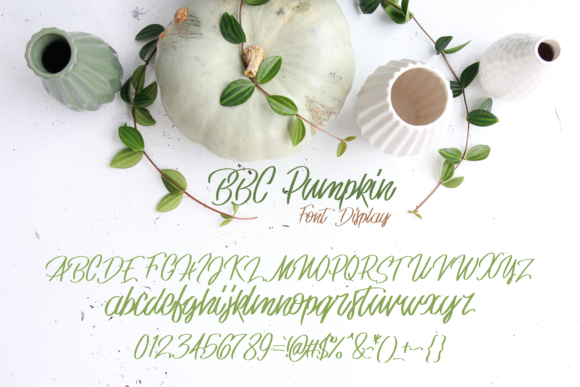 BBC Pumpkin Font - Preview 1