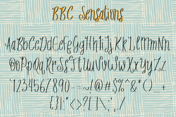 BBC Sensations Font - Preview 1