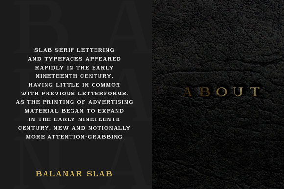 Balanar Font - Preview 1