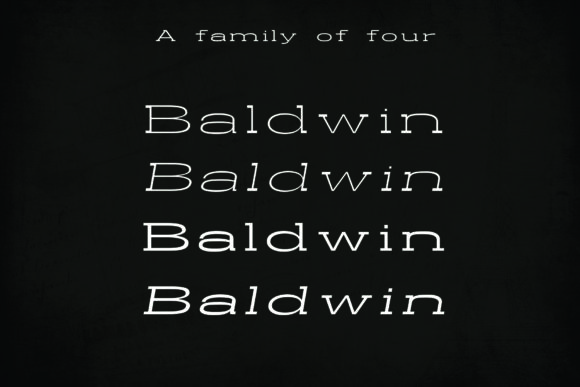 Baldwin Font PNG with transparent background - Preview 3